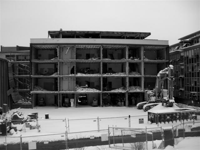 Demolition of the Friedland Life Science Building